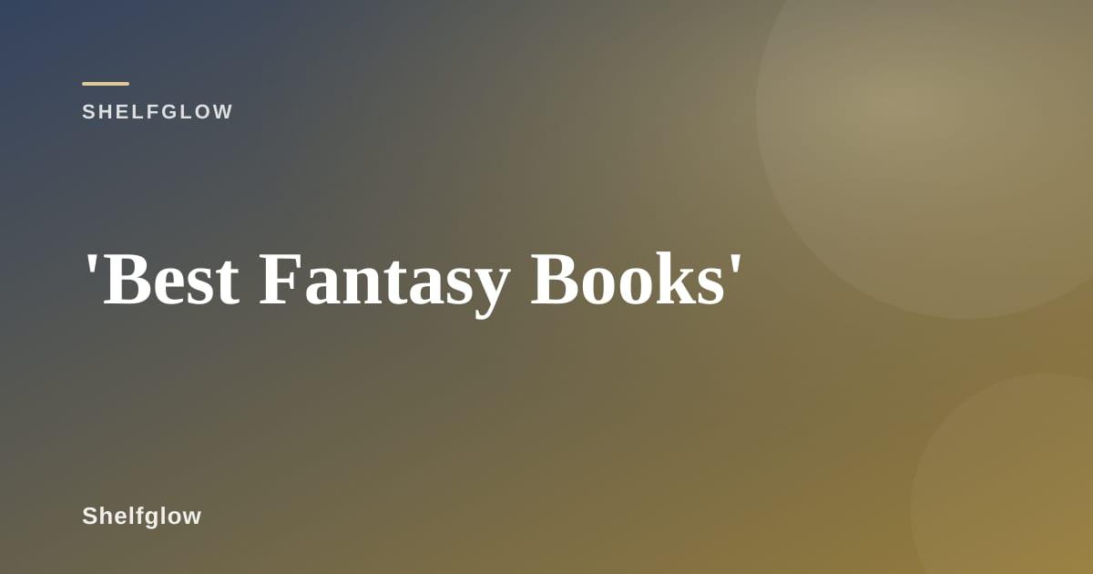 Collection of fantasy novels with ornate covers