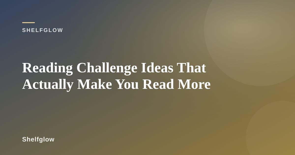Notebook with reading challenge checklist and stack of colorful books